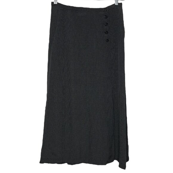 Vintage Womens JH Collectibles Skirt Size 14 Polka Dots Side Slit Runs Small - Picture 2 of 7